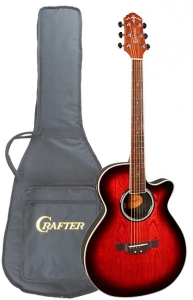 Электроакустическая гитара CRAFTER FX-550EQ / RS с чехлом